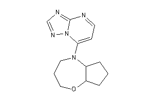 5-([1,2,4]triazolo[1,5-a]pyrimidin-7-yl)-2,3,4,5a,6,7,8,8a-octahydrocyclopenta[b][1,4]oxazepine