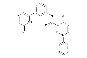 4-keto-N-[3-(6-keto-1H-pyrimidin-2-yl)phenyl]-1-phenyl-pyridazine-3-carboxamide