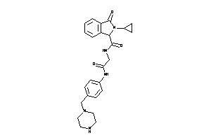 2-cyclopropyl-3-keto-N-[2-keto-2-[4-(piperazinomethyl)anilino]ethyl]isoindoline-1-carboxamide