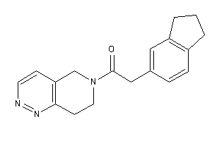 1-(7,8-dihydro-5H-pyrido[4,3-c]pyridazin-6-yl)-2-indan-5-yl-ethanone