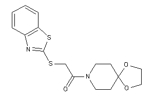 2-(1,3-benzothiazol-2-ylthio)-1-(1,4-dioxa-8-azaspiro[4.5]decan-8-yl)ethanone