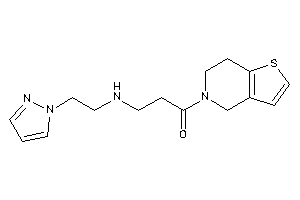 1-(6,7-dihydro-4H-thieno[3,2-c]pyridin-5-yl)-3-(2-pyrazol-1-ylethylamino)propan-1-one