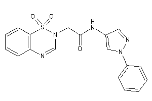 2-(1,1-diketobenzo[e][1,2,4]thiadiazin-2-yl)-N-(1-phenylpyrazol-4-yl)acetamide