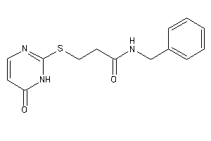 N-benzyl-3-[(6-keto-1H-pyrimidin-2-yl)thio]propionamide