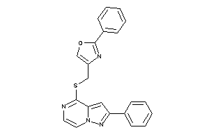 2-phenyl-4-[[(2-phenylpyrazolo[1,5-a]pyrazin-4-yl)thio]methyl]oxazole