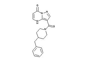 Image of 3-(4-benzylpiperidine-1-carbonyl)-4H-pyrazolo[1,5-a]pyrimidin-7-one