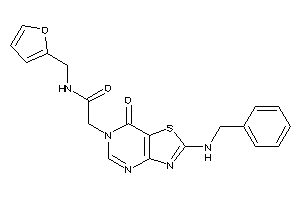 Image of 2-[2-(benzylamino)-7-keto-thiazolo[4,5-d]pyrimidin-6-yl]-N-(2-furfuryl)acetamide