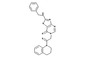 2-(benzylamino)-6-[2-(3,4-dihydro-2H-quinolin-1-yl)-2-keto-ethyl]thiazolo[4,5-d]pyrimidin-7-one