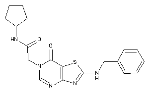 Image of 2-[2-(benzylamino)-7-keto-thiazolo[4,5-d]pyrimidin-6-yl]-N-cyclopentyl-acetamide