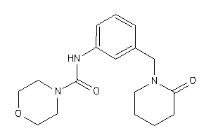 N-[3-[(2-ketopiperidino)methyl]phenyl]morpholine-4-carboxamide