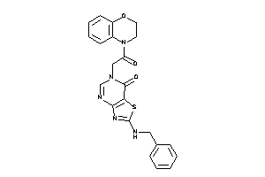 2-(benzylamino)-6-[2-(2,3-dihydro-1,4-benzoxazin-4-yl)-2-keto-ethyl]thiazolo[4,5-d]pyrimidin-7-one