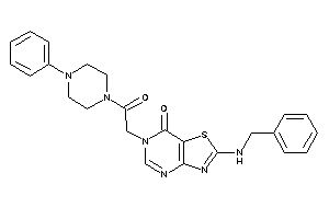 Image of 2-(benzylamino)-6-[2-keto-2-(4-phenylpiperazino)ethyl]thiazolo[4,5-d]pyrimidin-7-one