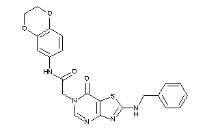 2-[2-(benzylamino)-7-keto-thiazolo[4,5-d]pyrimidin-6-yl]-N-(2,3-dihydro-1,4-benzodioxin-6-yl)acetamide