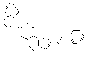 Image of 2-(benzylamino)-6-(2-indolin-1-yl-2-keto-ethyl)thiazolo[4,5-d]pyrimidin-7-one