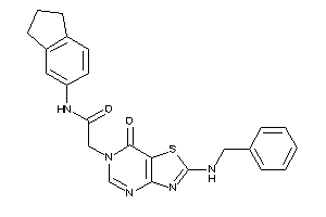 Image of 2-[2-(benzylamino)-7-keto-thiazolo[4,5-d]pyrimidin-6-yl]-N-indan-5-yl-acetamide