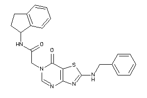 2-[2-(benzylamino)-7-keto-thiazolo[4,5-d]pyrimidin-6-yl]-N-indan-1-yl-acetamide