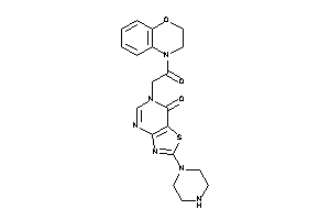 6-[2-(2,3-dihydro-1,4-benzoxazin-4-yl)-2-keto-ethyl]-2-piperazino-thiazolo[4,5-d]pyrimidin-7-one
