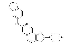 N-indan-5-yl-2-(7-keto-2-piperazino-thiazolo[4,5-d]pyrimidin-6-yl)acetamide