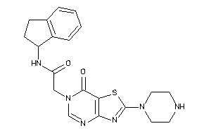 N-indan-1-yl-2-(7-keto-2-piperazino-thiazolo[4,5-d]pyrimidin-6-yl)acetamide