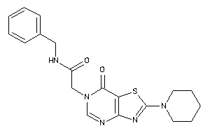 Image of N-benzyl-2-(7-keto-2-piperidino-thiazolo[4,5-d]pyrimidin-6-yl)acetamide