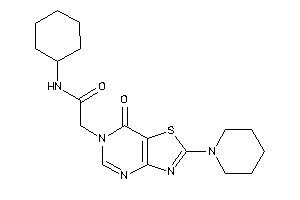 Image of N-cyclohexyl-2-(7-keto-2-piperidino-thiazolo[4,5-d]pyrimidin-6-yl)acetamide