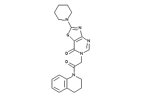 6-[2-(3,4-dihydro-2H-quinolin-1-yl)-2-keto-ethyl]-2-piperidino-thiazolo[4,5-d]pyrimidin-7-one