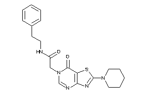 Image of 2-(7-keto-2-piperidino-thiazolo[4,5-d]pyrimidin-6-yl)-N-phenethyl-acetamide