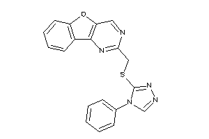 2-[[(4-phenyl-1,2,4-triazol-3-yl)thio]methyl]benzofuro[3,2-d]pyrimidine