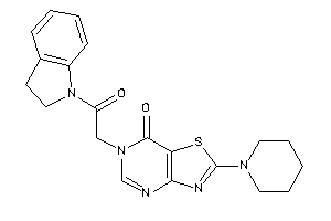 6-(2-indolin-1-yl-2-keto-ethyl)-2-piperidino-thiazolo[4,5-d]pyrimidin-7-one