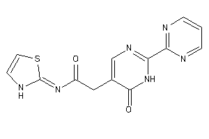 2-[6-keto-2-(2-pyrimidyl)-1H-pyrimidin-5-yl]-N-(4-thiazolin-2-ylidene)acetamide