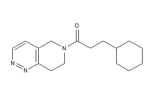 3-cyclohexyl-1-(7,8-dihydro-5H-pyrido[4,3-c]pyridazin-6-yl)propan-1-one