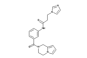 N-[3-(3,4-dihydro-1H-pyrrolo[1,2-a]pyrazine-2-carbonyl)phenyl]-3-imidazol-1-yl-propionamide