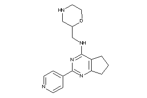 Morpholin-2-ylmethyl-[2-(4-pyridyl)-6,7-dihydro-5H-cyclopenta[d]pyrimidin-4-yl]amine