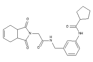 N-[3-[[[2-(1,3-diketo-3a,4,7,7a-tetrahydroisoindol-2-yl)acetyl]amino]methyl]phenyl]cyclopentanecarboxamide