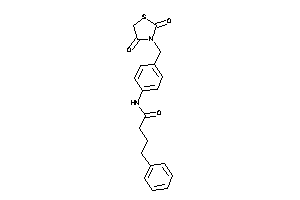 N-[4-[(2,4-diketothiazolidin-3-yl)methyl]phenyl]-4-phenyl-butyramide