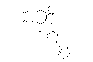 2,2-diketo-3-[[3-(2-thienyl)-1,2,4-oxadiazol-5-yl]methyl]-1H-benzo[d]thiazin-4-one