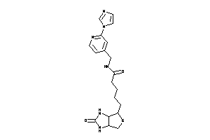 N-[(2-imidazol-1-yl-4-pyridyl)methyl]-5-(2-keto-1,3,3a,4,6,6a-hexahydrothieno[3,4-d]imidazol-4-yl)valeramide