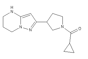 Cyclopropyl-[3-(4,5,6,7-tetrahydropyrazolo[1,5-a]pyrimidin-2-yl)pyrrolidino]methanone