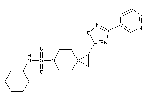 N-cyclohexyl-1-[3-(3-pyridyl)-1,2,4-oxadiazol-5-yl]-6-azaspiro[2.5]octane-6-sulfonamide