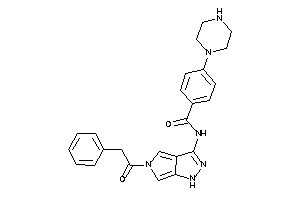 N-[5-(2-phenylacetyl)-1H-pyrrolo[3,4-c]pyrazol-3-yl]-4-piperazino-benzamide