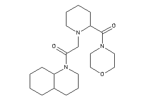 1-(3,4,4a,5,6,7,8,8a-octahydro-2H-quinolin-1-yl)-2-[2-(morpholine-4-carbonyl)piperidino]ethanone