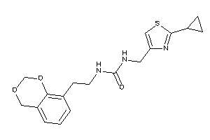 1-[2-(4H-1,3-benzodioxin-8-yl)ethyl]-3-[(2-cyclopropylthiazol-4-yl)methyl]urea