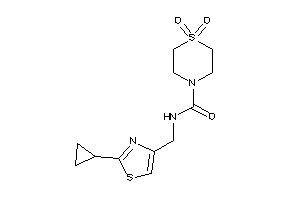 N-[(2-cyclopropylthiazol-4-yl)methyl]-1,1-diketo-1,4-thiazinane-4-carboxamide