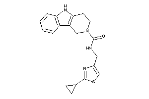 N-[(2-cyclopropylthiazol-4-yl)methyl]-1,3,4,5-tetrahydropyrido[4,3-b]indole-2-carboxamide