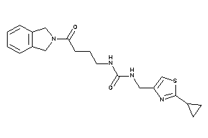 1-[(2-cyclopropylthiazol-4-yl)methyl]-3-(4-isoindolin-2-yl-4-keto-butyl)urea