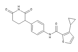 3-cyclopropyl-N-[4-(2,6-diketo-3-piperidyl)phenyl]thiophene-2-carboxamide