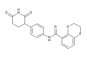 N-[4-(2,6-diketo-3-piperidyl)phenyl]-2,3-dihydro-1,4-benzodioxine-5-carboxamide