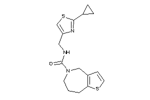 N-[(2-cyclopropylthiazol-4-yl)methyl]-4,6,7,8-tetrahydrothieno[3,2-c]azepine-5-carboxamide