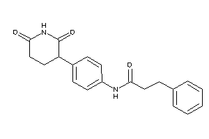 N-[4-(2,6-diketo-3-piperidyl)phenyl]-3-phenyl-propionamide