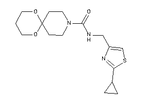 N-[(2-cyclopropylthiazol-4-yl)methyl]-7,11-dioxa-3-azaspiro[5.5]undecane-3-carboxamide